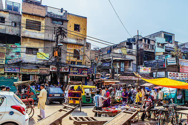 Old Delhi, India – March 9, 2014:  Afternoon moment in Old Delhi.