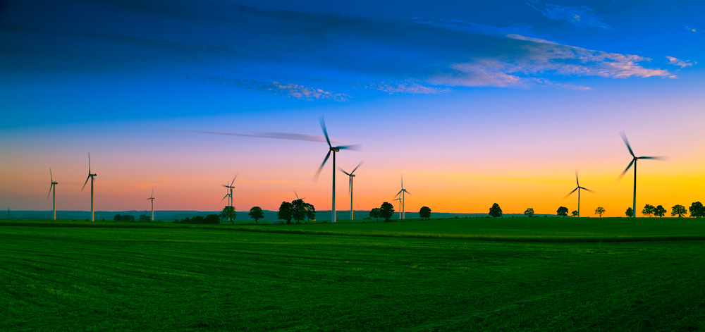 Wind farm on Kashubian – Poland